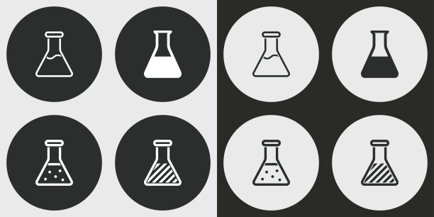 瓶的图标集。图片下载