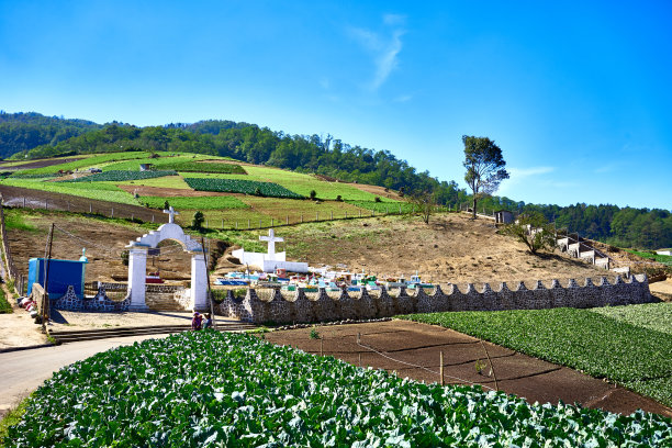 危地马拉的多彩墓地图片下载