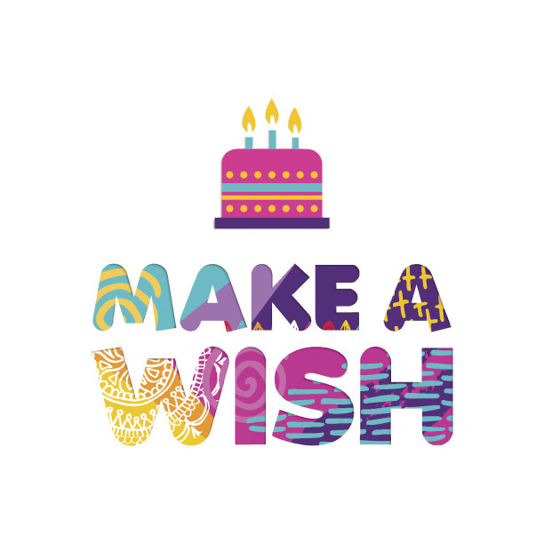 生日快乐蛋糕祝福剪纸贺卡图片下载