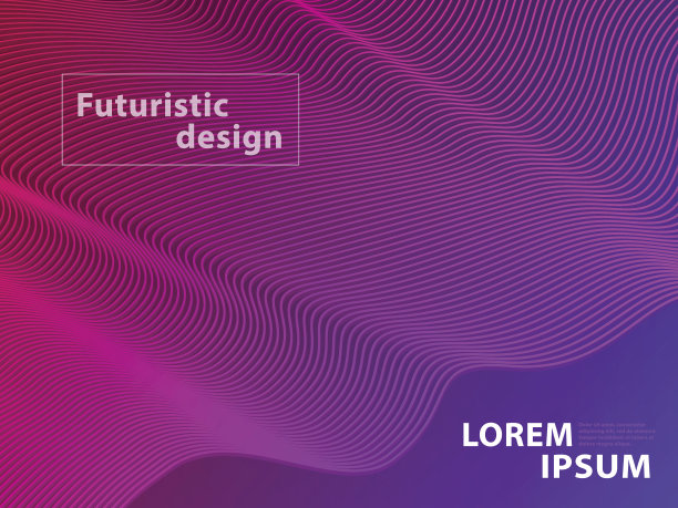 未来模板设计背景。现代抽象三维线几何半色调梯度图片下载