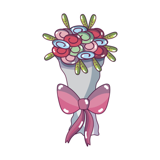 美丽的花束装饰设计图片下载