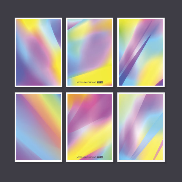 五颜六色的背景设定。向量网模板。图片下载