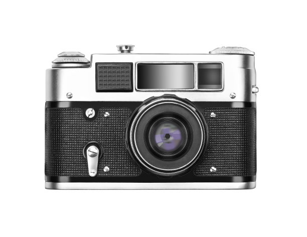 老式相机孤立在白色背景上图片下载