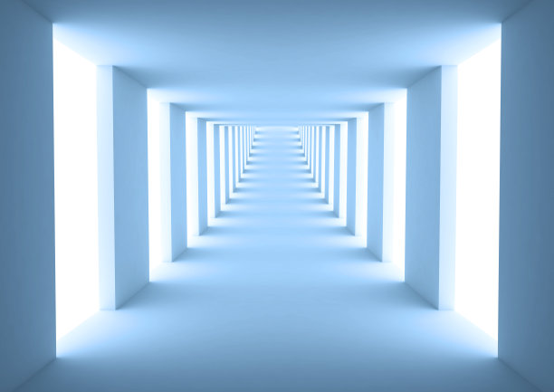 空荡荡的走廊。图片下载