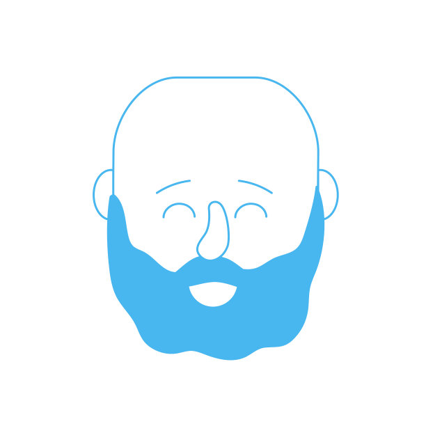 剪影头像男人的头与发型设计图片下载