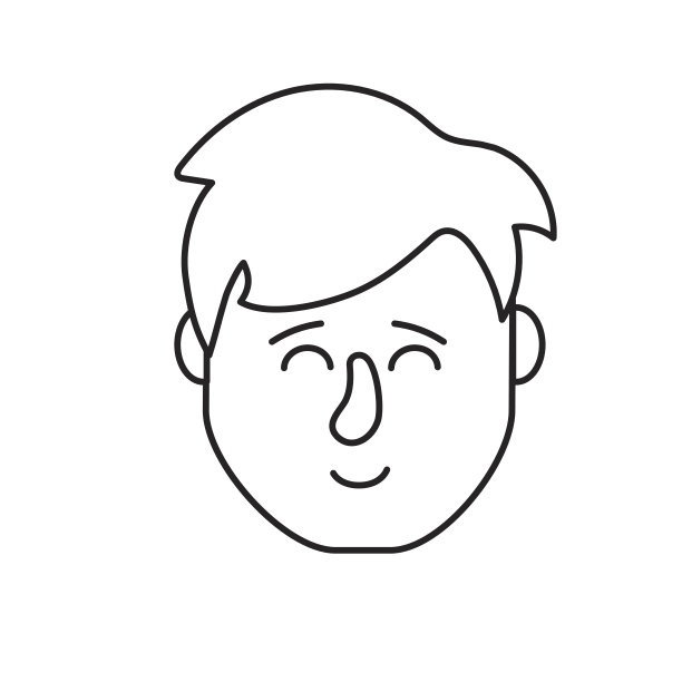 线阿凡达男人头与发型设计图片下载