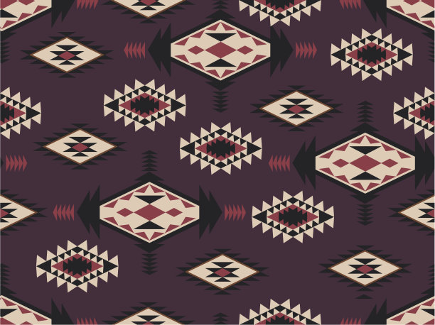 美国大草原的模式。抽象民族模式图片下载
