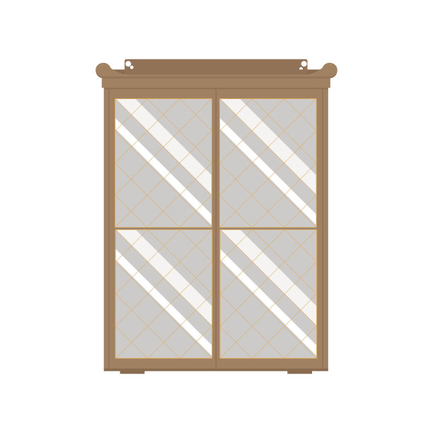 奇异的棕色书架孤立图片下载