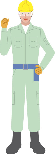 微笑的男人在建筑工人图片下载