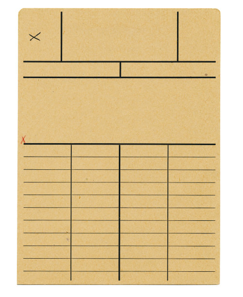旧档案卡图片下载