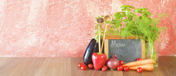 蔬菜和黑板图片下载