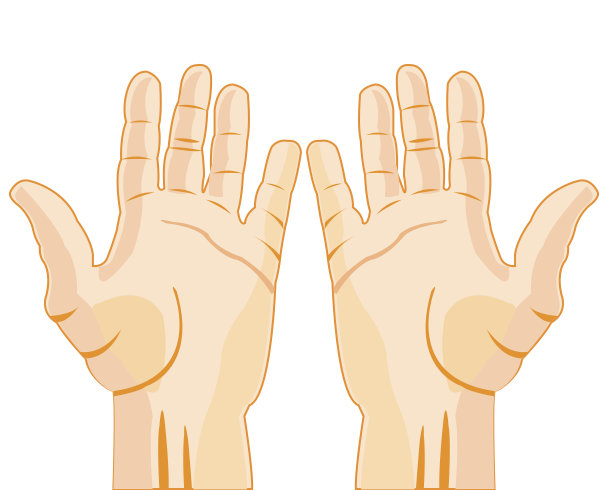 伸开手掌的人图片下载