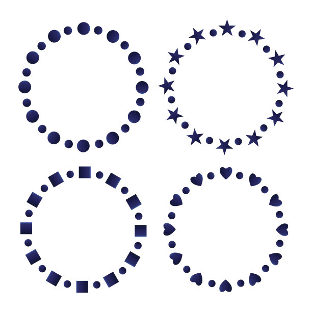 蓝色和白色的圆形框架图片下载