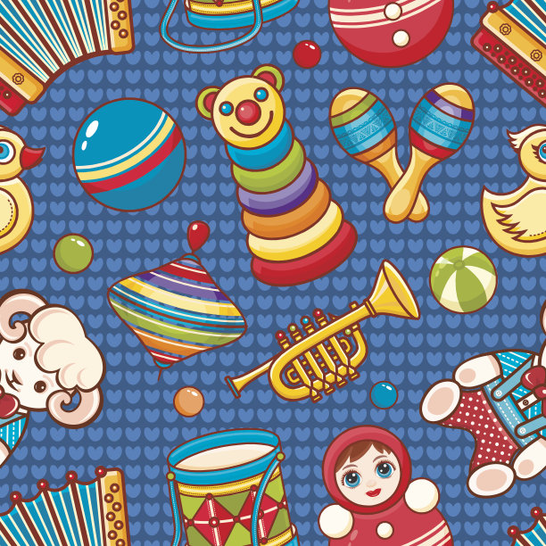 乐器和婴儿玩具。图片下载