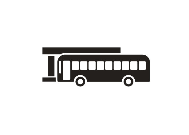 公交车站简单说明图片下载