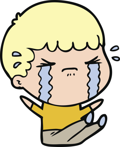 卡通的人哭图片下载