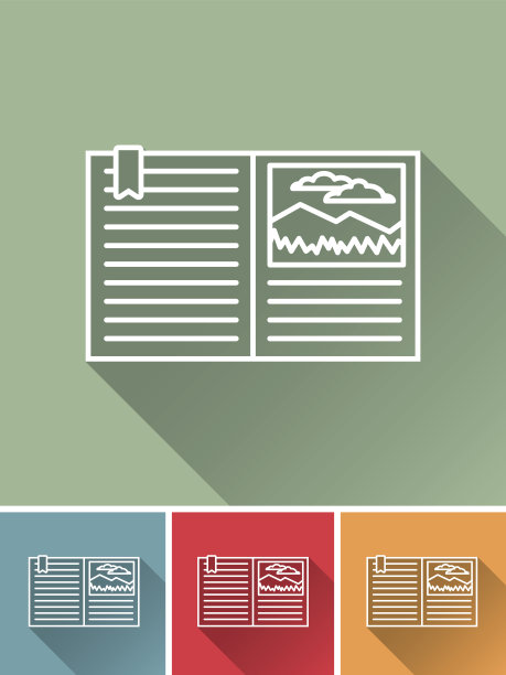 细线平面设计旅游和旅游计划图标:旅游指南图片下载