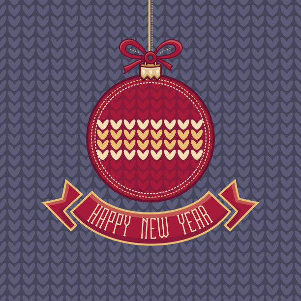 新年贺卡。节日装饰。图片下载