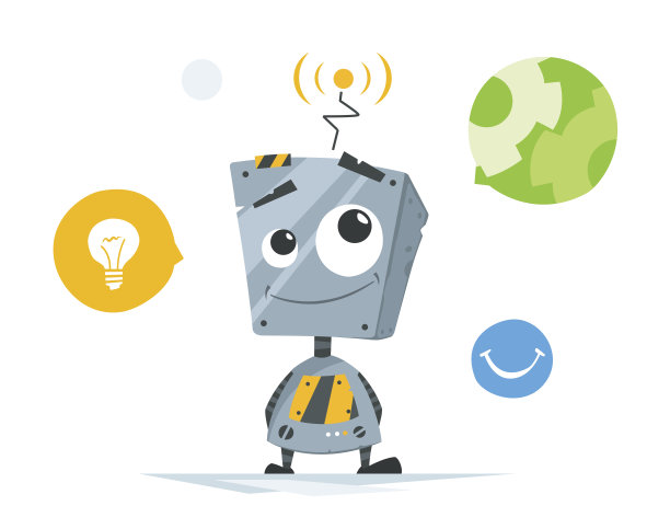 可爱的小机器人图片下载