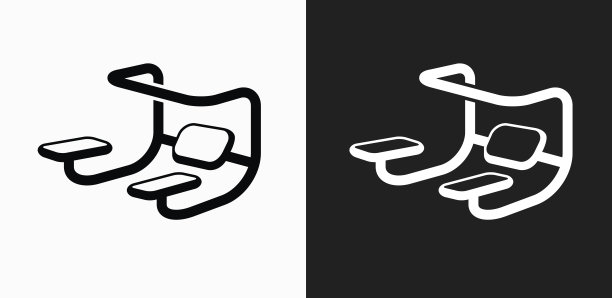 锻炼图标在黑色和白色矢量背景图片下载