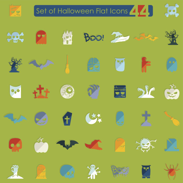 万圣节图标图案合集图片下载