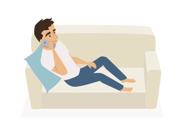 男人打电话图片下载