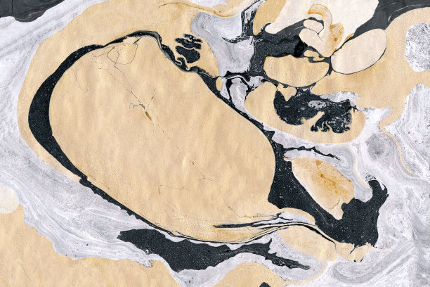 金色和银色大理石背景。图片下载