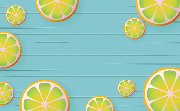 柠檬水向量背景图片下载
