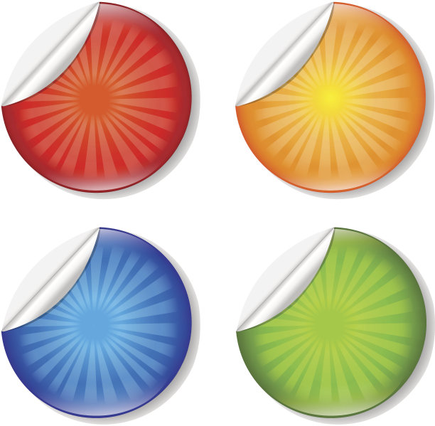 一组标签与Sunburst图片下载