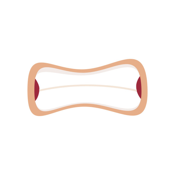 害怕的喜剧嘴偶像。可怕的情绪矢量插图。人的感情的概念。图片下载