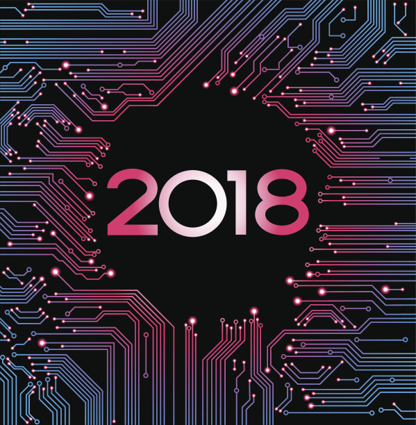 2018高技术电路板背景素材图片