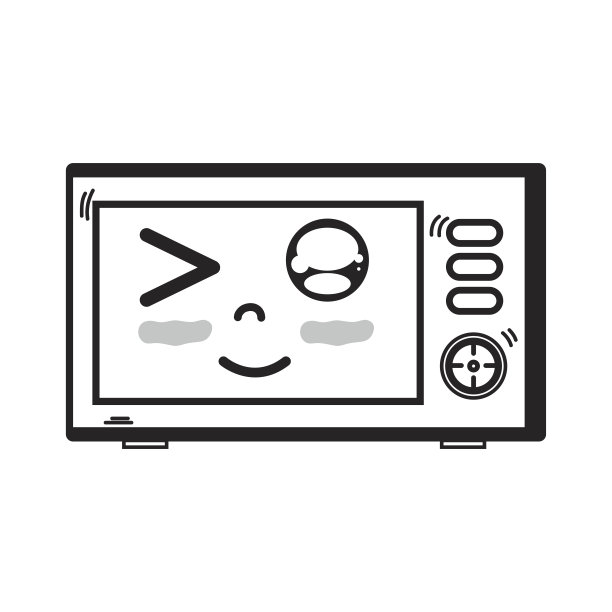 线卡哇伊可爱有趣的微波技术图片下载