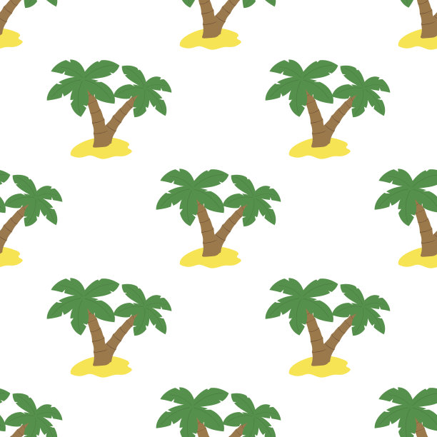 绿棕榈图案图片下载