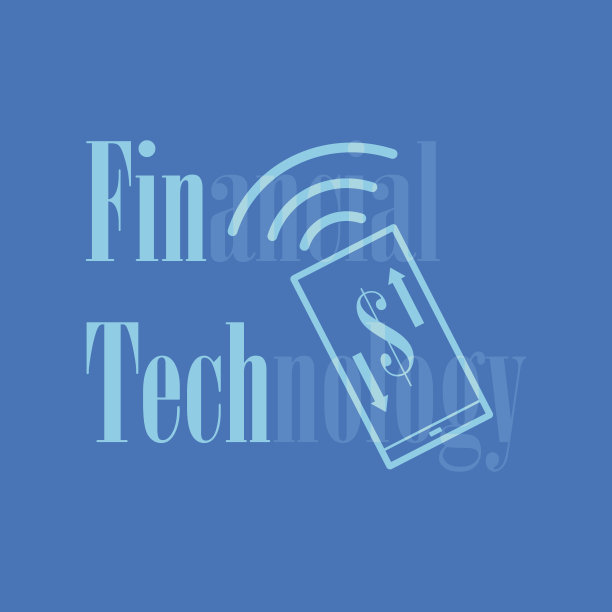 金融科技-金融科技标志符号设计，用手机进行货币交易图片下载