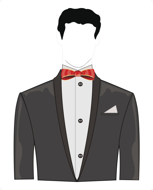 带蝴蝶结的节日套装图片下载