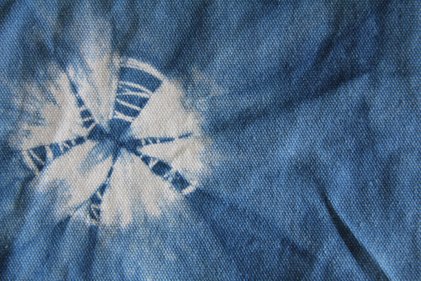 蓝色染色布图片下载