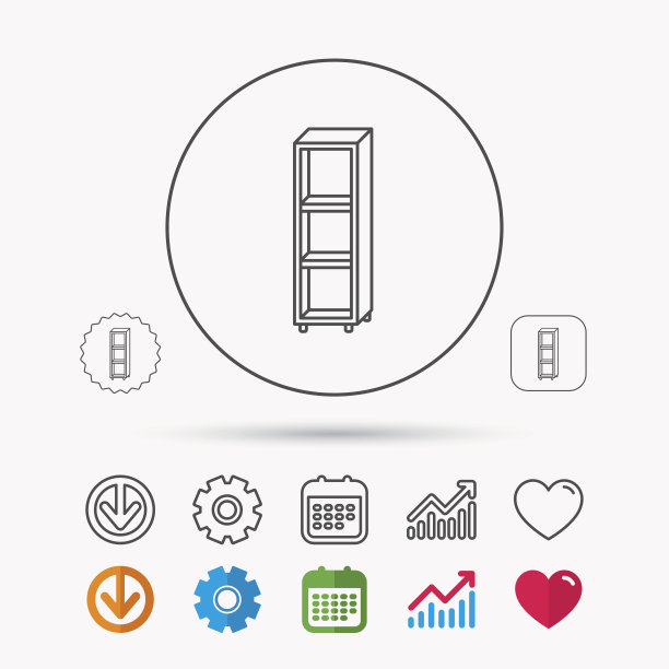 空货架图标。搁置的迹象。图片下载