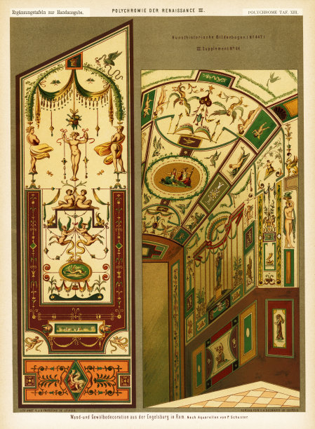 意大利罗马圣天使城堡的内部景观素材图片