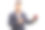 优雅的男子展示手机与红色的蝴蝶结作为礼物图片下载