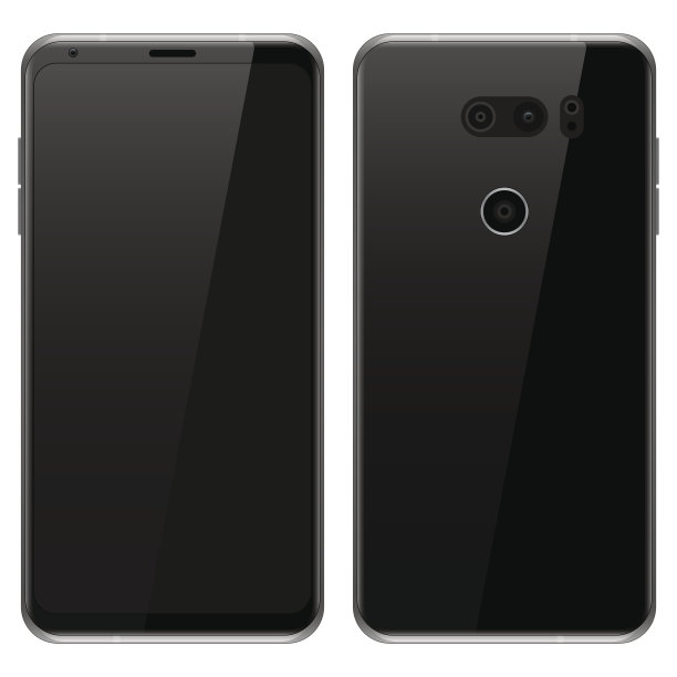 智能手机:前后视图图片下载