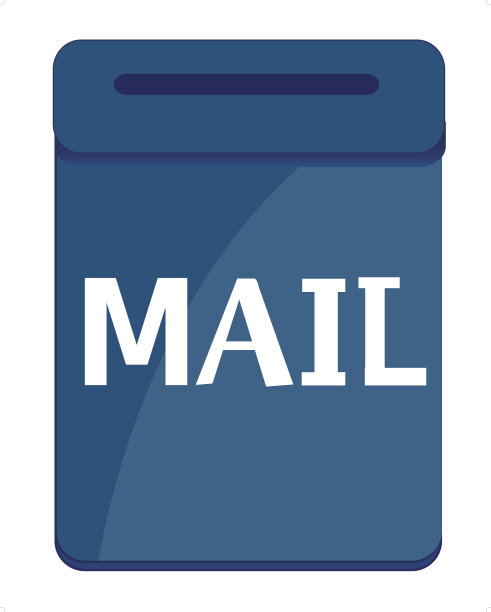 邮政蓝色框图片下载