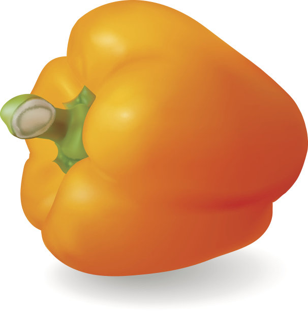 保加利亚胡椒橙，分离图片下载