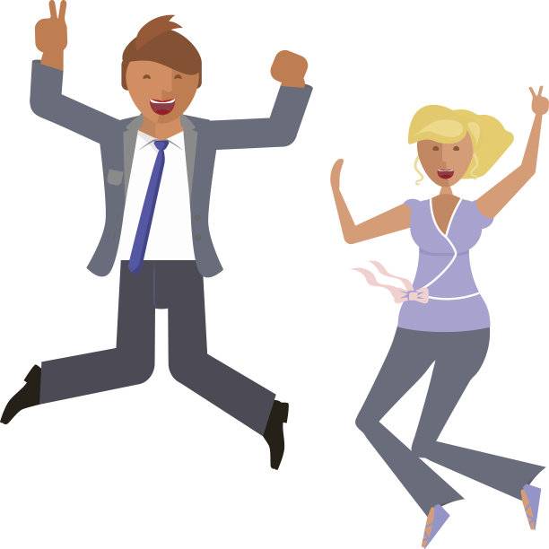 高兴地跳起来图片下载