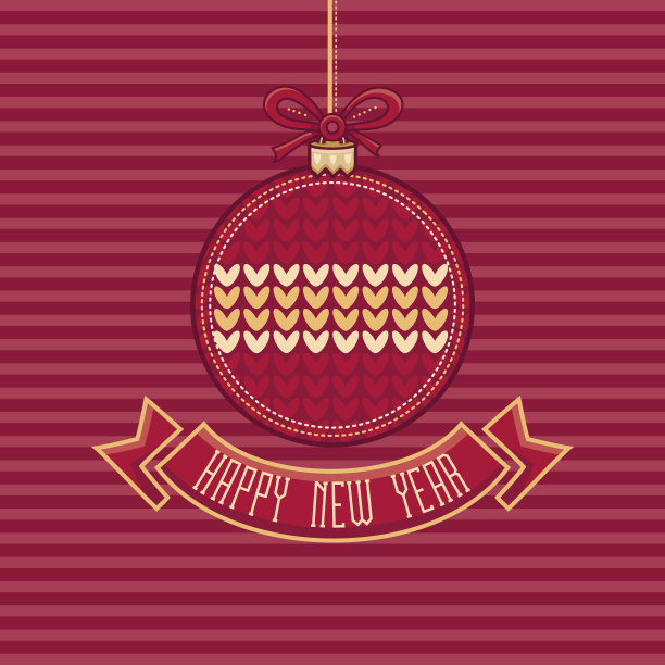 新年贺卡。节日装饰。图片下载