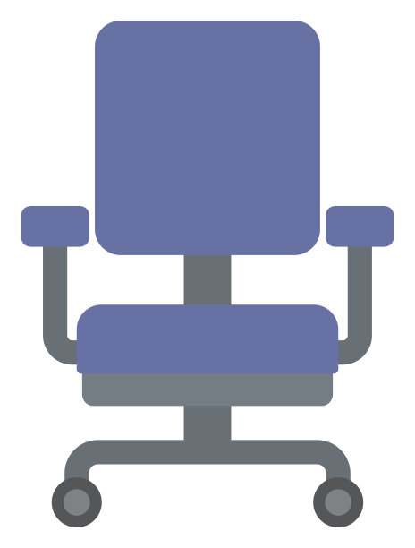 蓝色的办公椅图片下载