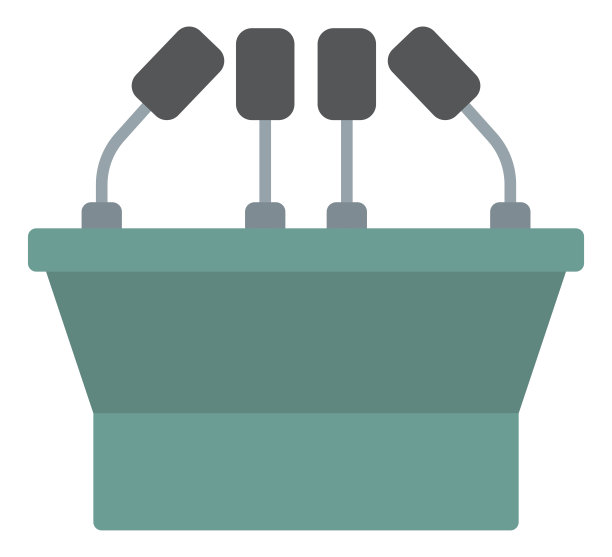 研讨会讲坛及麦克风图片下载