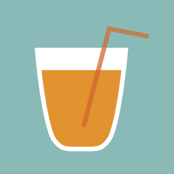 橙汁玻璃杯图片下载