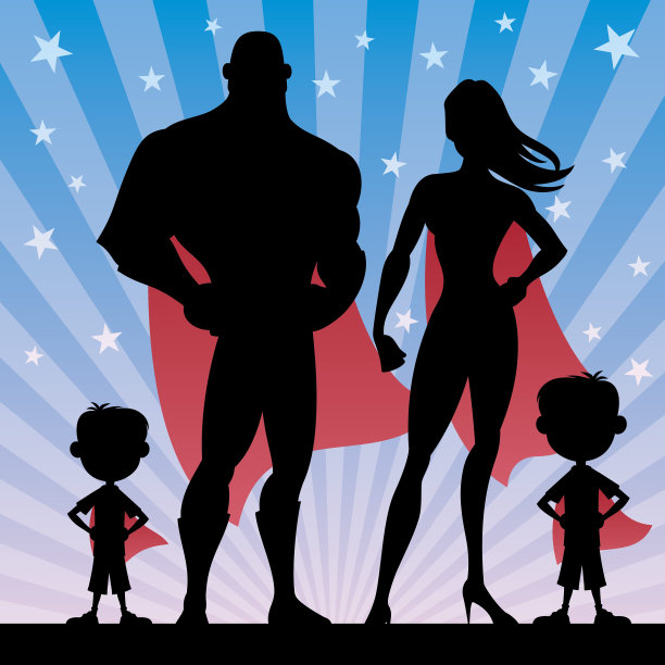 超级英雄家庭男孩图片下载