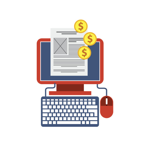 电脑设计。小工具和互联网概念。矢量图形图片下载