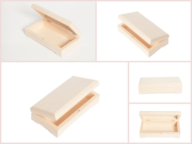 木制珠宝盒拼贴画图片下载